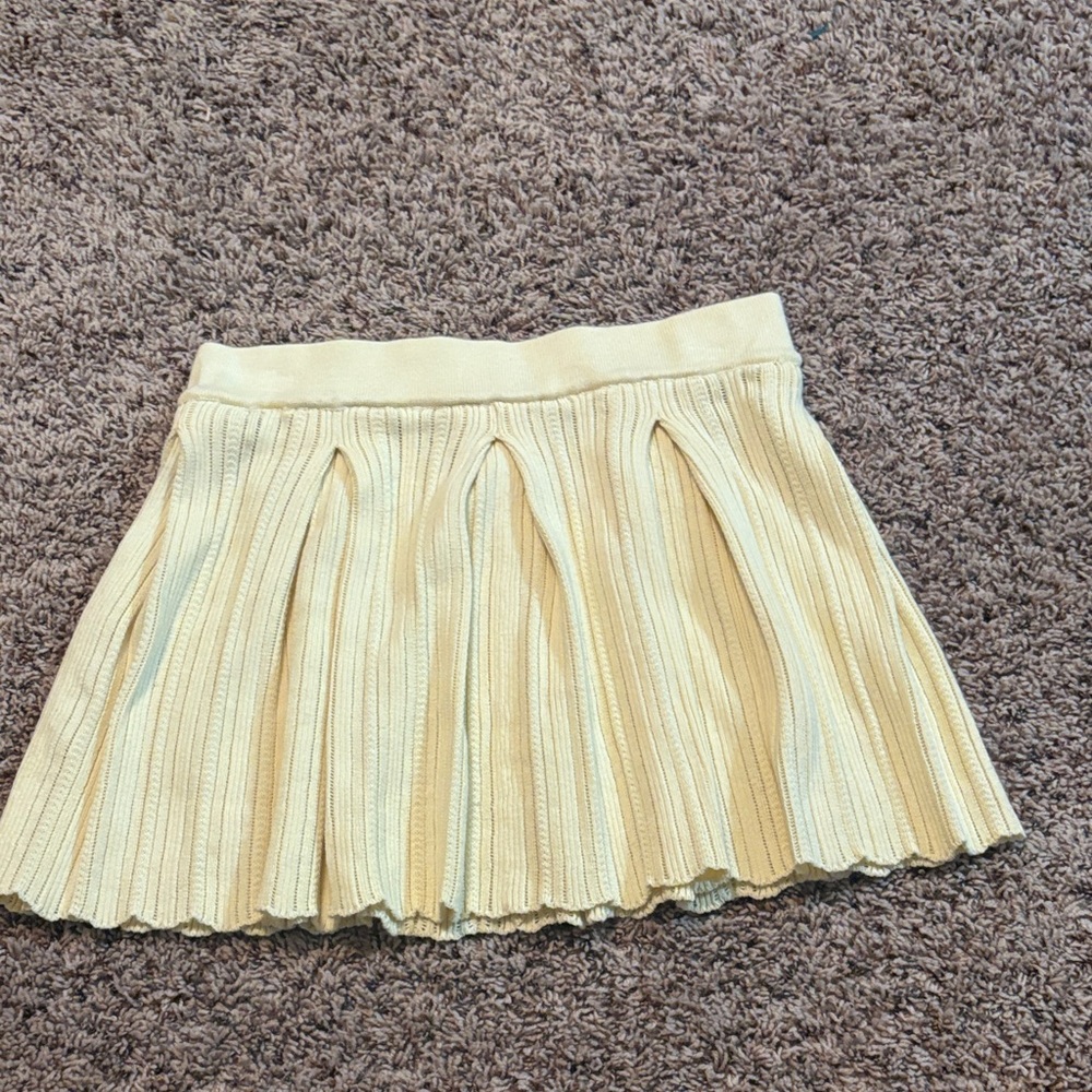 Hippie Rose Cream Mini Skirt